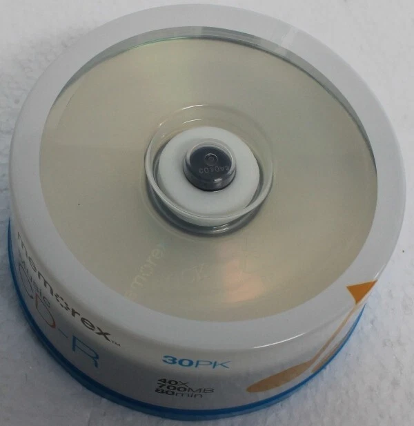 30PK MEMOREX CD-R Logo 40x 700MB 80min Blanks Spindle High Speed CD's - Image 3 of 4