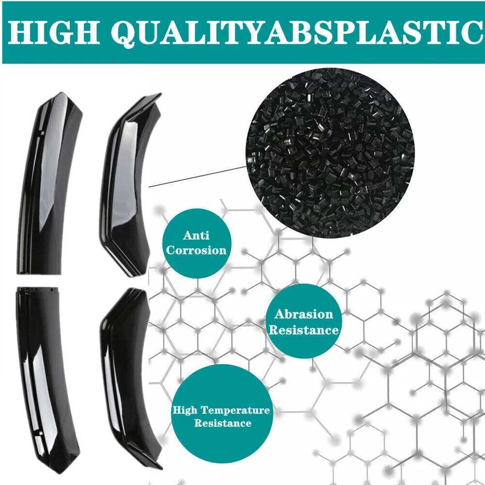 For Toyota 4Runner SUV Front Bumper Lip Splitter Chin Spoiler Body Kit Glossy Foto 4 de 4