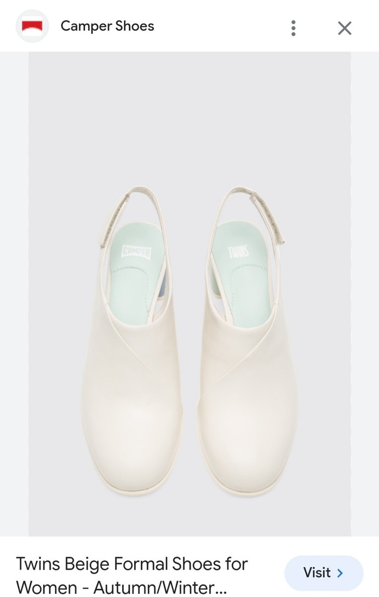 Camper Twins Slingback Women Leather Mules Size EU 40 / US