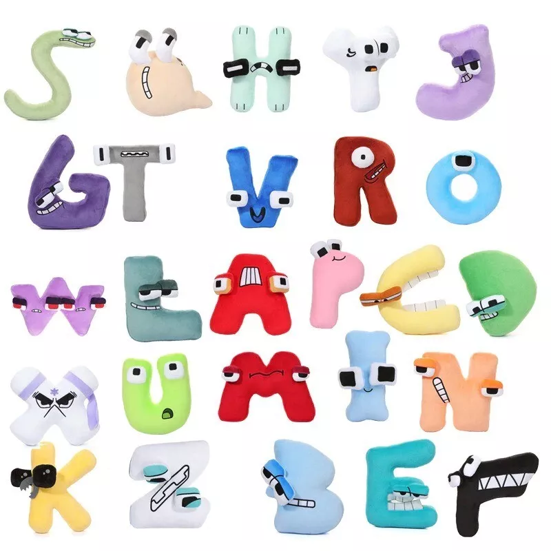 New New 26 Alphabet Lore Plush Toys English Letter Stuffed Animal Plushie  Doll Toys Gifts For Kids Children Educational Alphabet