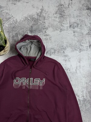 Vintage 90S OAKLEY Outdoor RARE Cherry Red Logo Y2K USA Sweatshirt