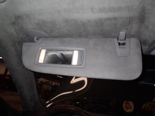 10 11 12 13 14 15 16 PORSCHE PANAMERA Left Driver Sun Visor; Gray Suede