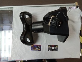 Sega Saturn MK-80107 Arcade Racing Steering Wheel - Black. Untested!!