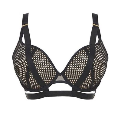 Gossard Pulse Mesh Longline Bra Underwired Sexy Bras Black 19301  - 30 FF