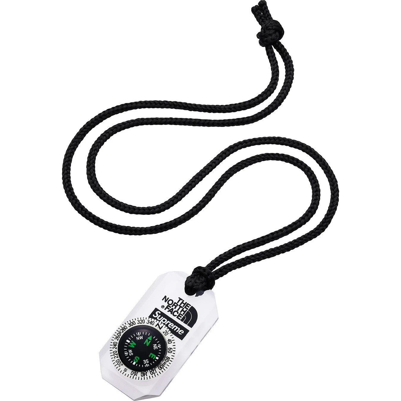 Collier boussole Supreme x The North Face transparent FW18 (NF0A3SEDJK3) taille unique