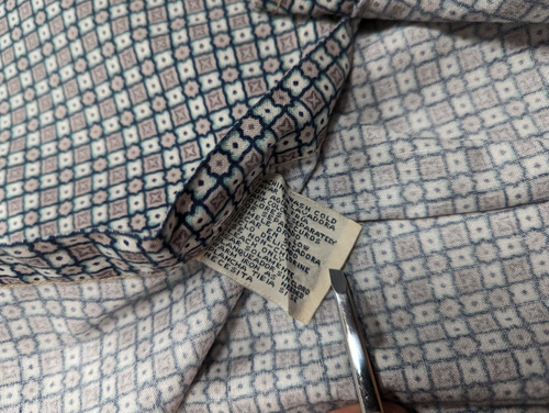 NATURAL ISSUE Vintage Men's Crazy Pattern Holiday Party Button Down Shirt Size S - Picture 10 of 11