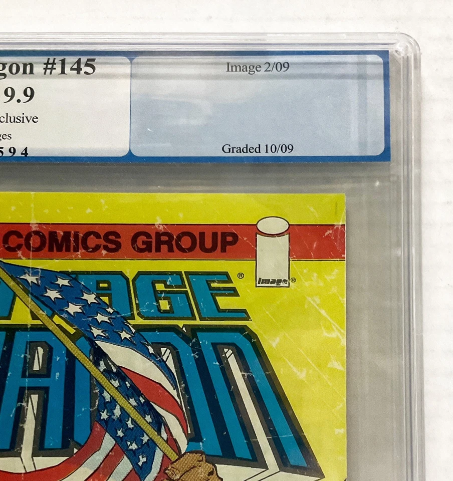 Savage Dragon #145 Wondercon Exclusive Var - Obama v Osama Signed PGX 9.9 Graded - Image 3 of 4
