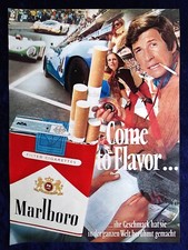 Marlboro Zigaretten, originale Werbung aus 1970  Rennsport