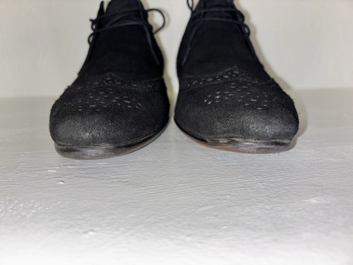 ASOS Black Faux Suede, Brogues Shoes - Size 9 - 第 3/11 張圖片