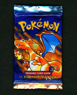 1999 Pokemon SEALED Base Set SHADOWLESS Long Crimp UNOPENED PACK
