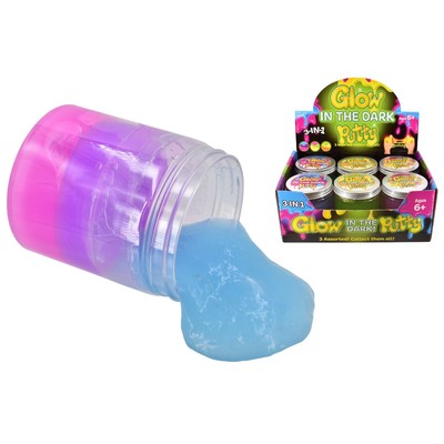 3-in1 Glow In The Dark Putty Slime Squishy (6 & 12 Packungen) - Großhandelsangebot