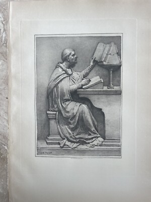 Antique French hyalograph T Eyre Macklin Wittmann Paris England Artist