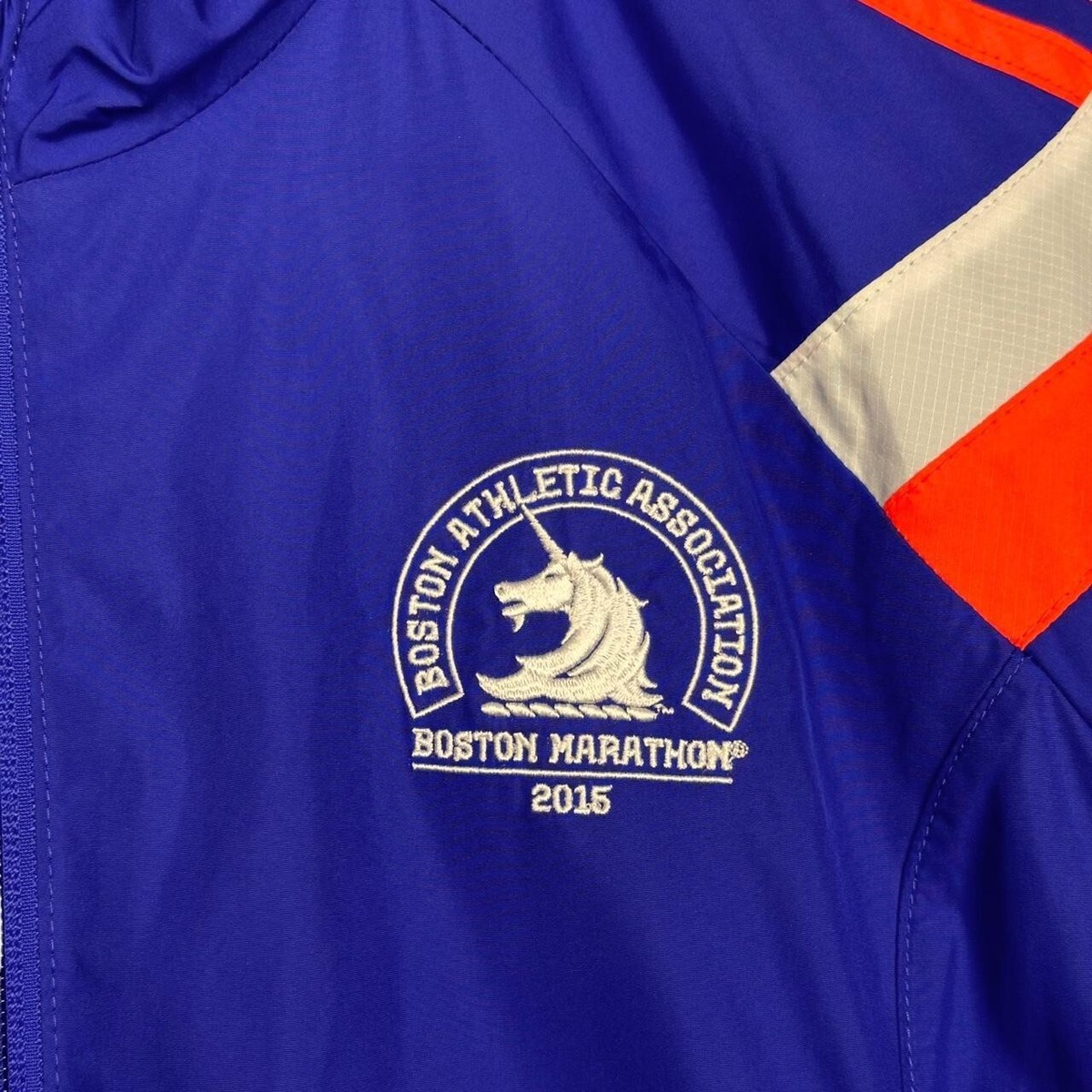 Adidas 2015 Boston Marathon Anthem Men's Jacket Style S87656 Size S MSRP  $110