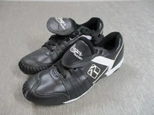 Ringor Softball Cleats Womens 12 Black White Pitching Toe Metal Spikes Classics