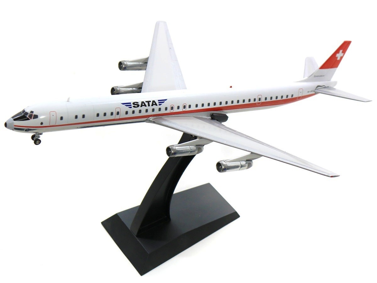 航空機・ヘリコプター KLM McDonnell Douglas DC-8-63 1:200 MCDONNELL DOUGLAS DC-8-63 SATA REG: HB-IDM W/STD - INFLIGHT