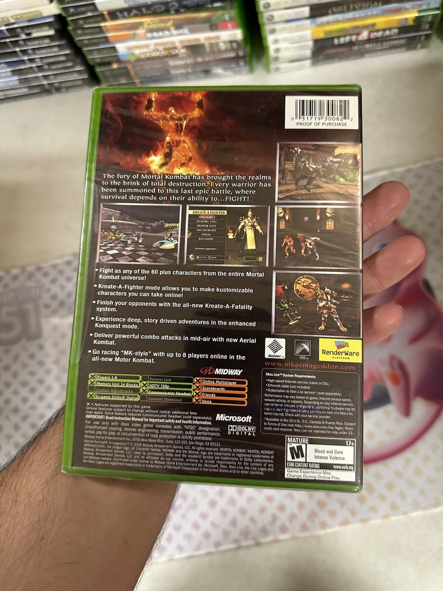 Mortal Kombat: Armageddon (Microsoft Xbox, 2006) for sale
