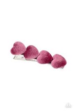 Paparazzi VELVET VALENTINE pink HAIRCLIP