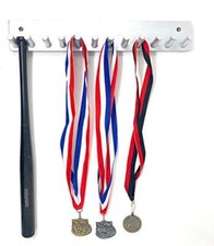 MWCSPORTS Baseball Bat Rack Holder Display Hold up to 11 Mini Bats Award Medals