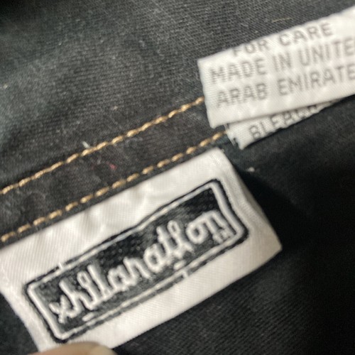 Vintage 90s Xhilaration Overalls Girls 7/8 M Black Denim Grunge Skater Y2K - Picture 8 of 12