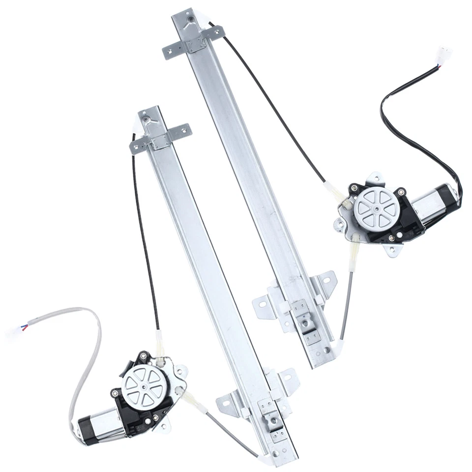 2 piezas reguladores de ventana eléctrica con motor para Suzuki Sidekick 1991-1998 trasero 4 puertas Foto 3 de 4