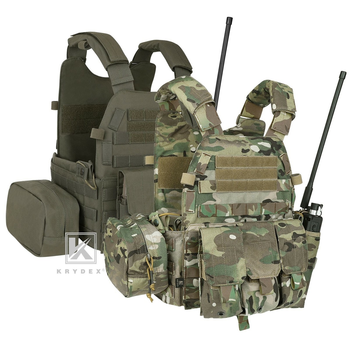 KRYDEX LBT-6094A Plate Carrier Tactical Body Armor MOLLE Vest w