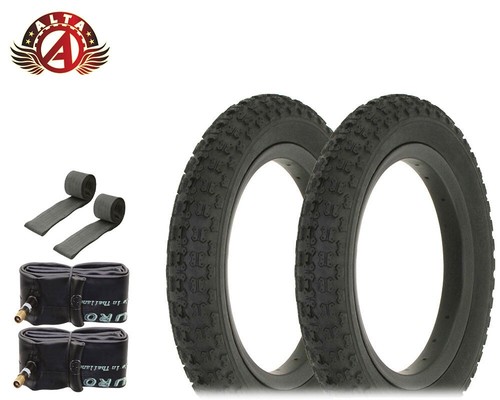 ALTA Bicycle TIRE 12" 1/2 X 2 1/4 Black COMP III (2)TIRES, TUBES, RIMSTRIP - 第 1/1 張圖片