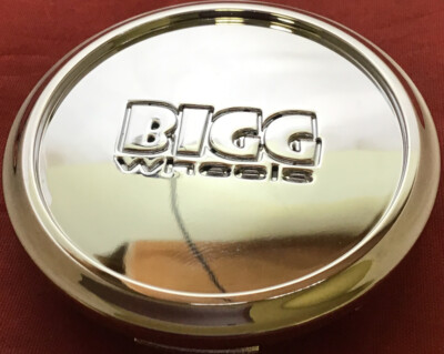 ONE NEW BIGG WHEELS CENTER CAP EMR0406-CAP SG0010 LG1001-51 CHROME 2 3/8'' 11401
