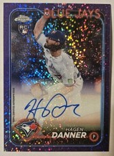 HAGEN DANNER RC /250 On Card Auto Purple Refractor 2024 Topps Chrome Blue Jays