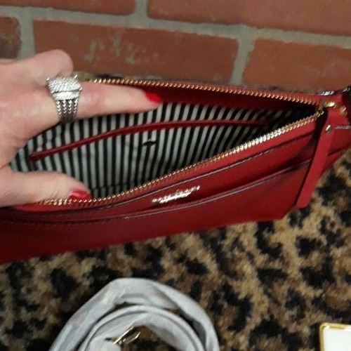 Kate Spade rot heiß Clutch Crossbody Cameron Clarise Handtasche NEU vielseitig - Bild 7 von 13