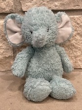 O Carter's Aqua Blue Elephant Plush Lovey 67294