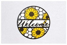 Sunflower Welcome Porch Sign