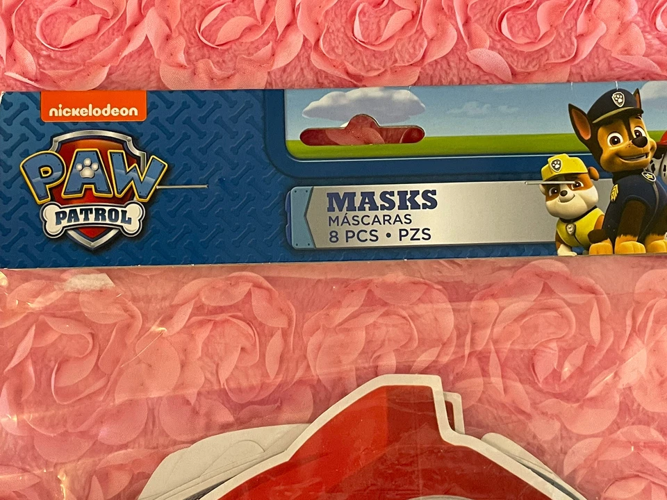 Lote de 3 - 24 Máscaras de Festa Patrulha Pata 8/pacote, Decoração de Máscara Facial de Festa - Imagem 4 de 4
