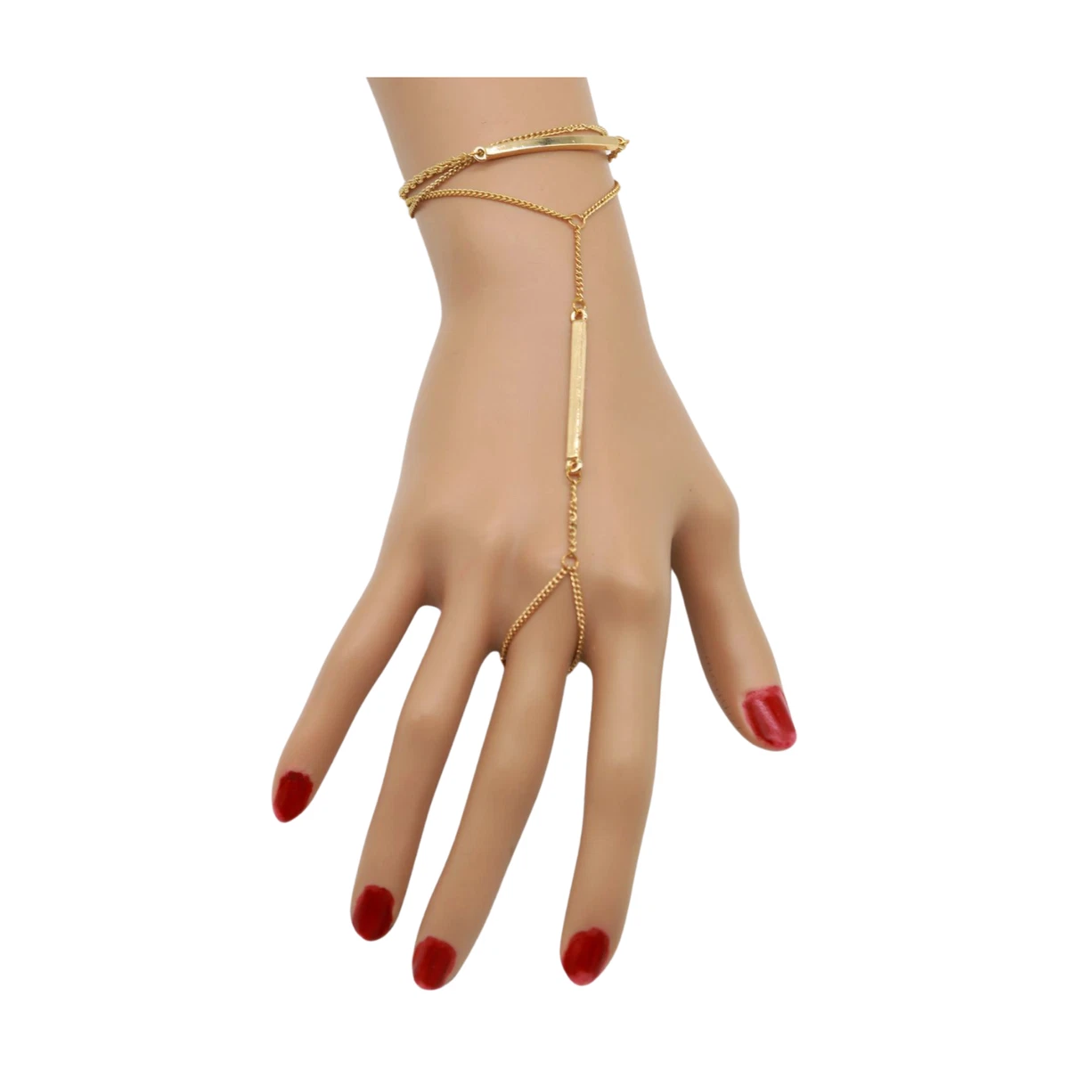Simple gold shop hand chain