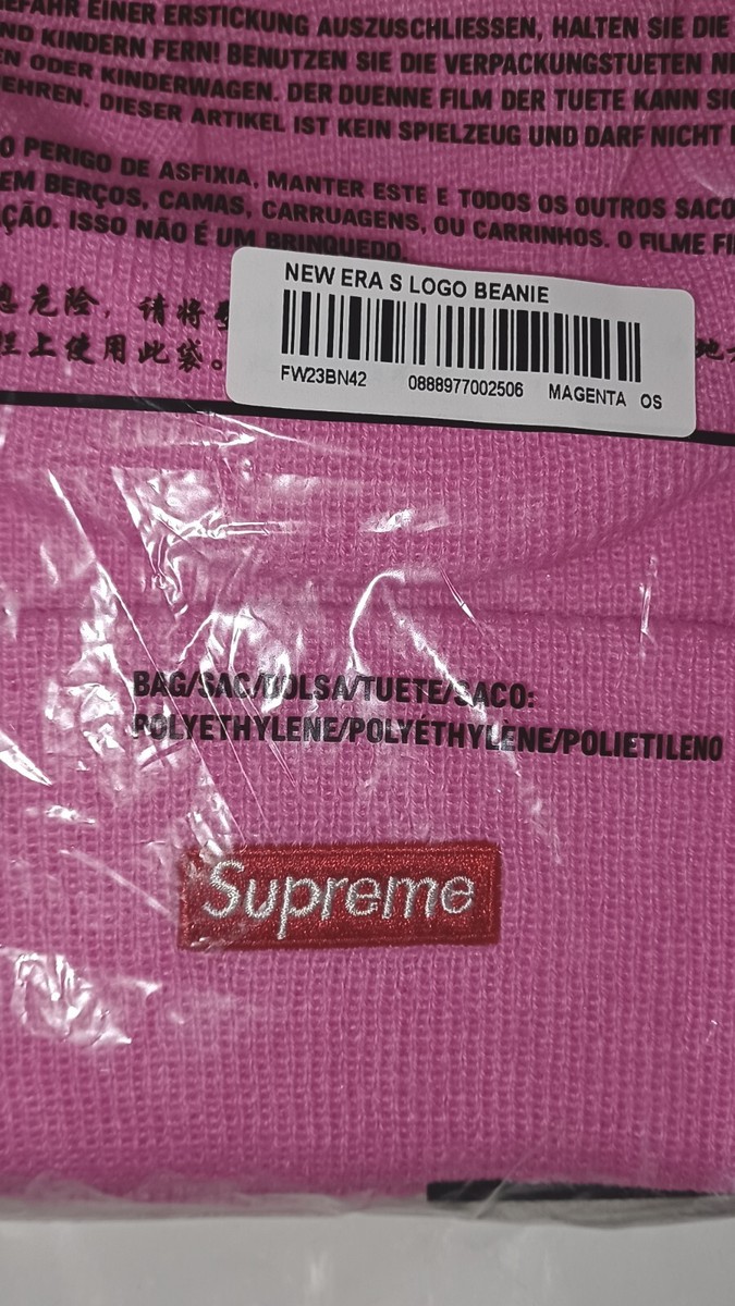 Supreme x New Era S Logo Beanie (FW23) Pink | eBay Supreme x New Era S Logo Beanie (FW23) Pink | eBay