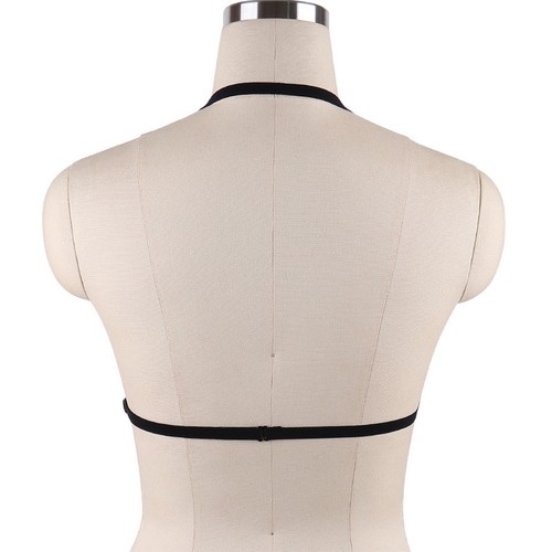 Harness Elastic Cupless Cage Bra Sexy Lingerie for Women Top Exotic Strap Belt - Picture 137 of 273