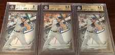 Corey Seager Rookie Investment Lot Orange Refractor #1/35 With Atomic And Base 