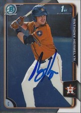 Anthony Hermelyn Houston Astros 2015 Bowman Chrome Rookie Signed Card