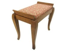 Modernist Retro Wooden Oak Stool Ottoman Footstool Danish Modern Style Pop Art