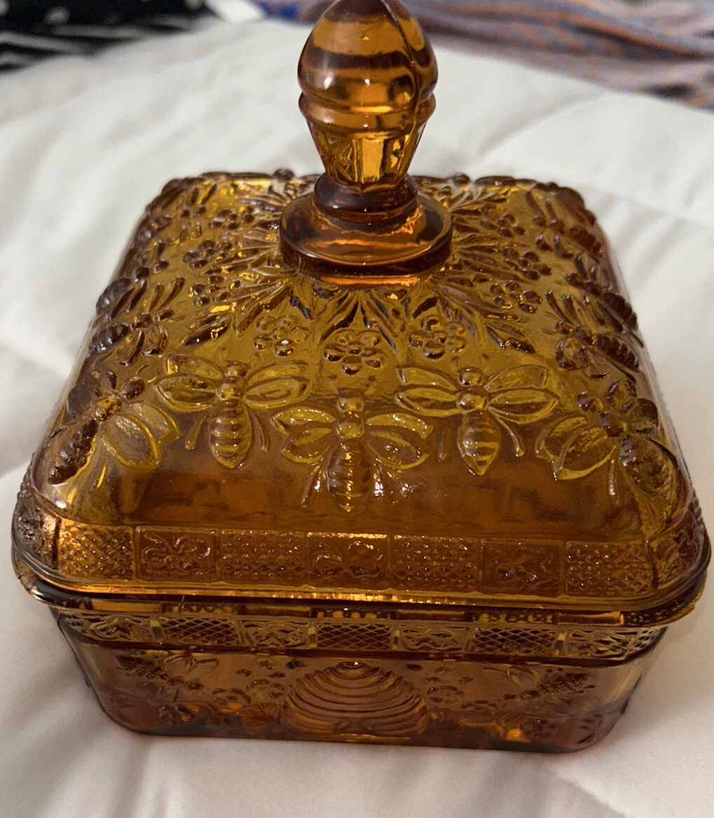 cheap online wholesale Vintage Tiara Indiana Glass Honey Bee Beehive