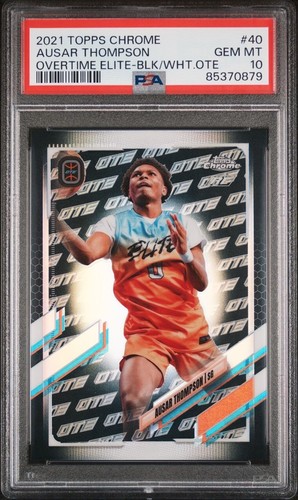 Ausar Thompson [Black Refractor] #22 2021 Topps Chrome OTE Overtime Elite card