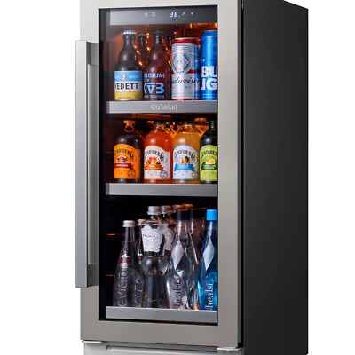 Ca'Lefort 15' Beverage Refrigerator Wine Cooler Bear 100 Cans Drink Cooler 