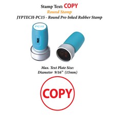 Copy w. Frame - PC15 Pre-Inked Rubber Stamp Red Ink 