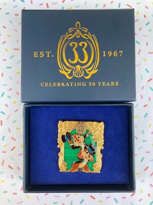 Disney Pin DLR Chip and Dale Club 33 50th Anniversary LE 500 Box