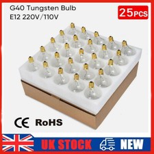 6/25pcs G40 E12 Replacement Bulbs For Outdoor String Lights Waterproof  NEW