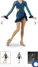 Art STONE SALSA DRESS BLUE MERMAID SEQUIN ADULT SM