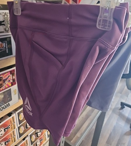 Girls Purple Reebok Bike Booty Athletic shorts size Medium 8 New Trl8#23 - Picture 2 of 7