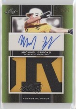 2019 Leaf Perfect Game National Showcase 5/25 Michael Brooks Patch Auto 0q3