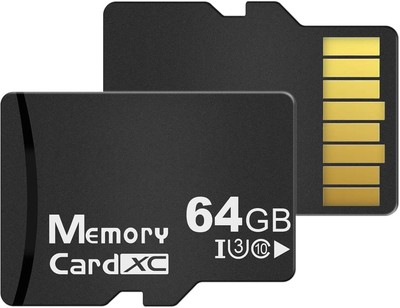 64GB Micro Flash Memory Card with Adapter for Mobile Device Storage Phone,... 