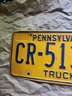 1982 Single Pennsylvania Truck License Plate  Tag CR-51327 — photo 2
