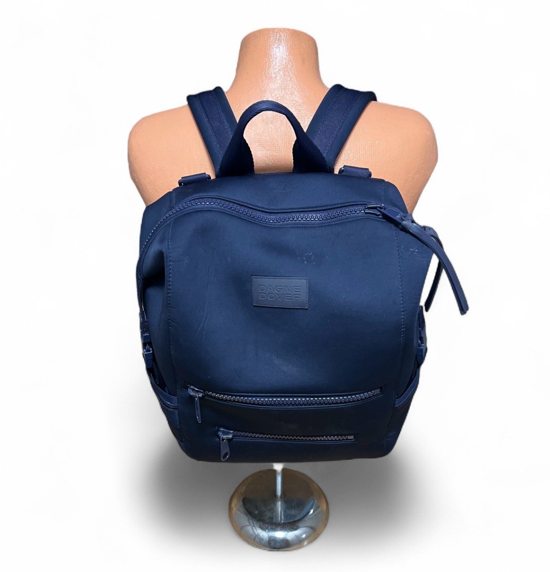 Dagne Dover Indi Neoprene Diaper Bag Backpack Large Navy Blue